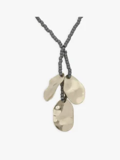 Grey Glass Bead Ombeline Necklace<agnès b. Store