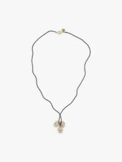 Grey Glass Bead Ombeline Necklace<agnès b. Store