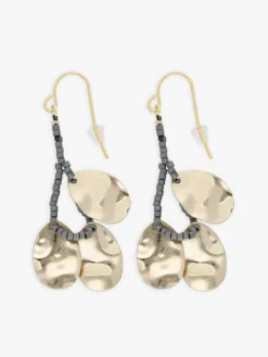 Grey Glass Bead Ombeline Earrings<agnès b. Discount