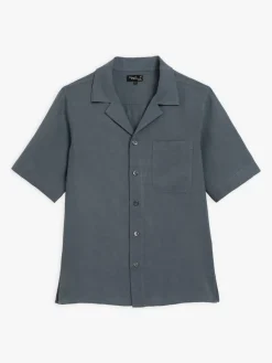 Grey Linen Magnum Shirt<agnès b. Cheap
