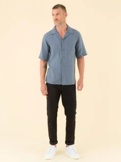 Grey Linen Magnum Shirt<agnès b. Cheap