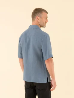 Grey Linen Magnum Shirt<agnès b. Cheap