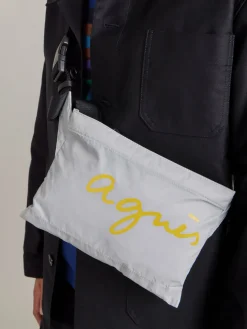 Grey Nylon Shoulder Bag<agnès b. Best Sale