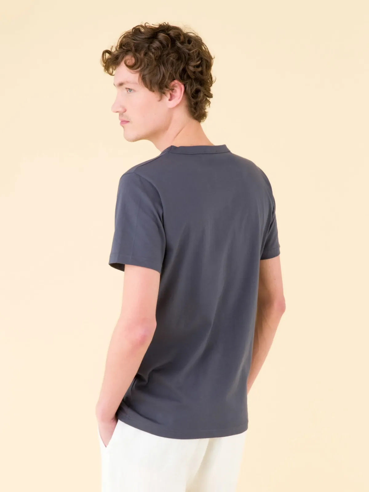 Grey Short Sleeve "" Brando T-shirt<agnès b. New