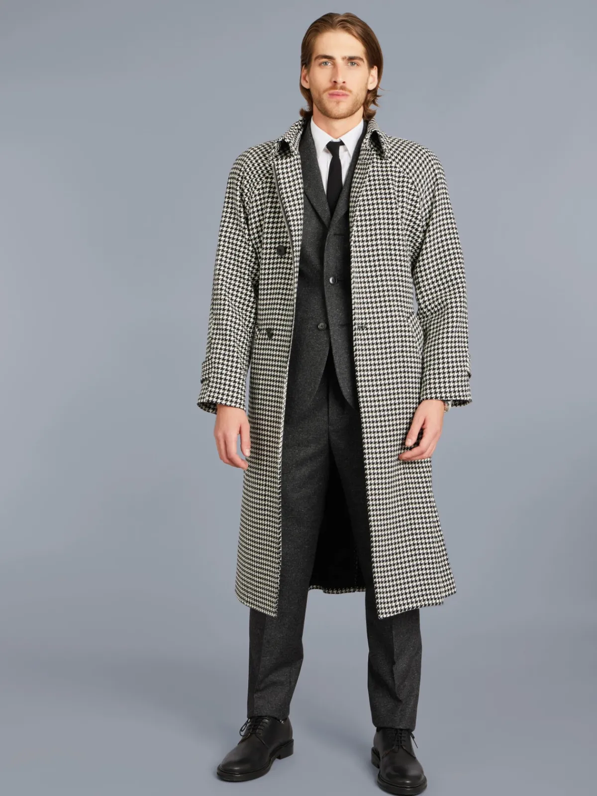 Grey Tweed Domino Jacket<agnès b. Shop