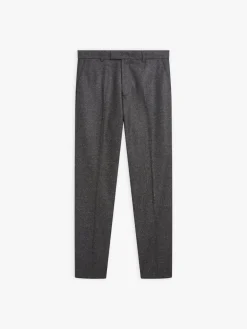 Grey Tweed Wool Straight Leg Perfect Pants<agnès b. Shop