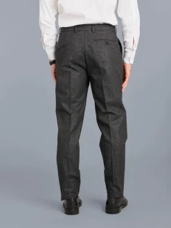 Grey Tweed Wool Straight Leg Perfect Pants<agnès b. Shop
