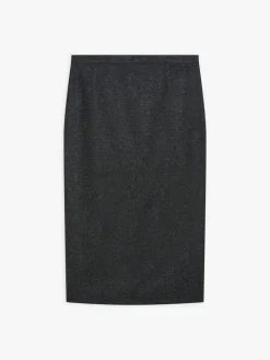 Grey Tweed Woolen Fanny Pencil Skirt<agnès b. Cheap