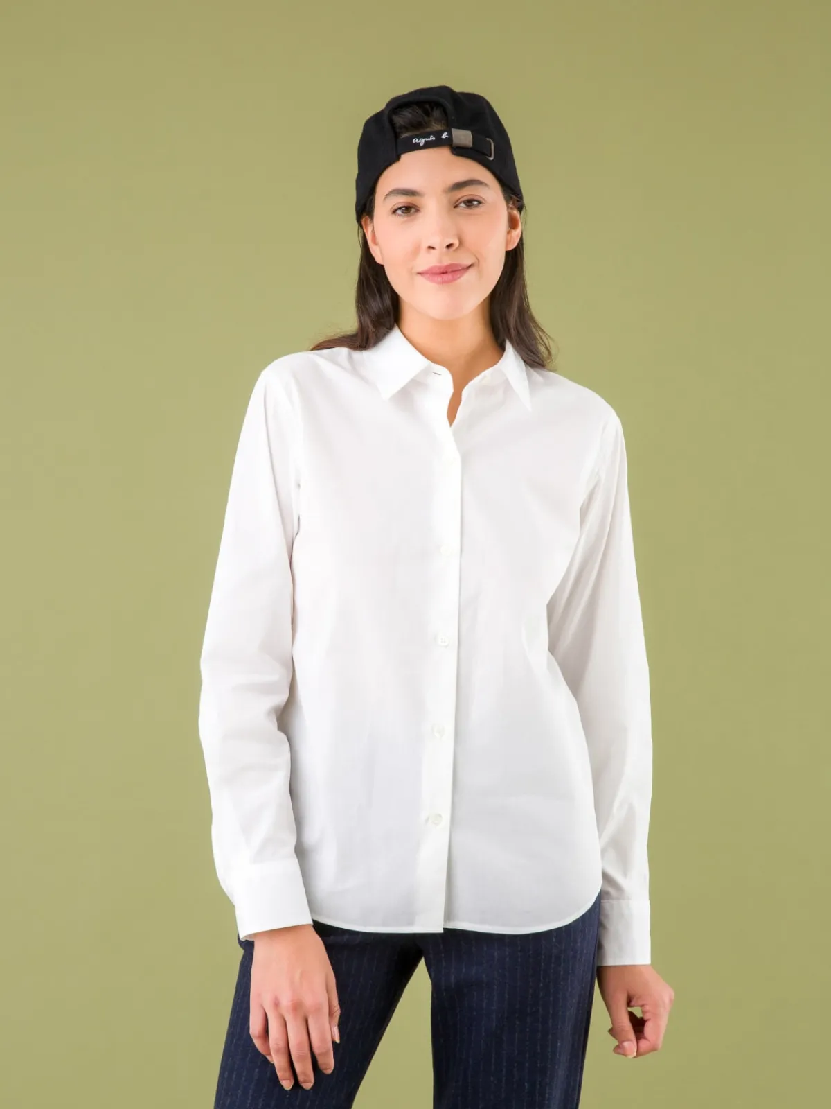 Jasmine White 100% Cotton Shirt<agnès b. Cheap