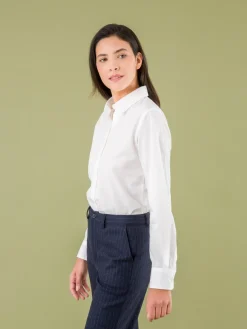 Jasmine White 100% Cotton Shirt<agnès b. Cheap