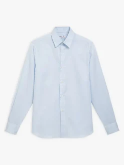 Light Blue Cotton Serge Andy Shirt<agnès b. Store