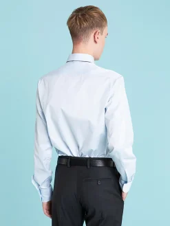 Light Blue Cotton Serge Andy Shirt<agnès b. Store
