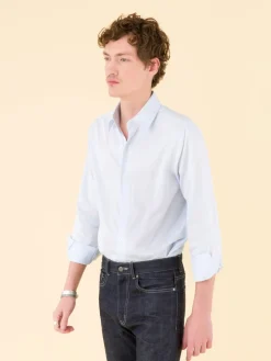 Light Blue Cotton Serge Tom Shirt<agnès b. Best Sale