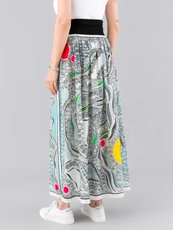 Midi Skirt With Artist Lou Malta<agnès b. Cheap