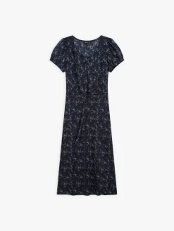 Midnight Blue Floral Print Pommy Dress<agnès b. Best