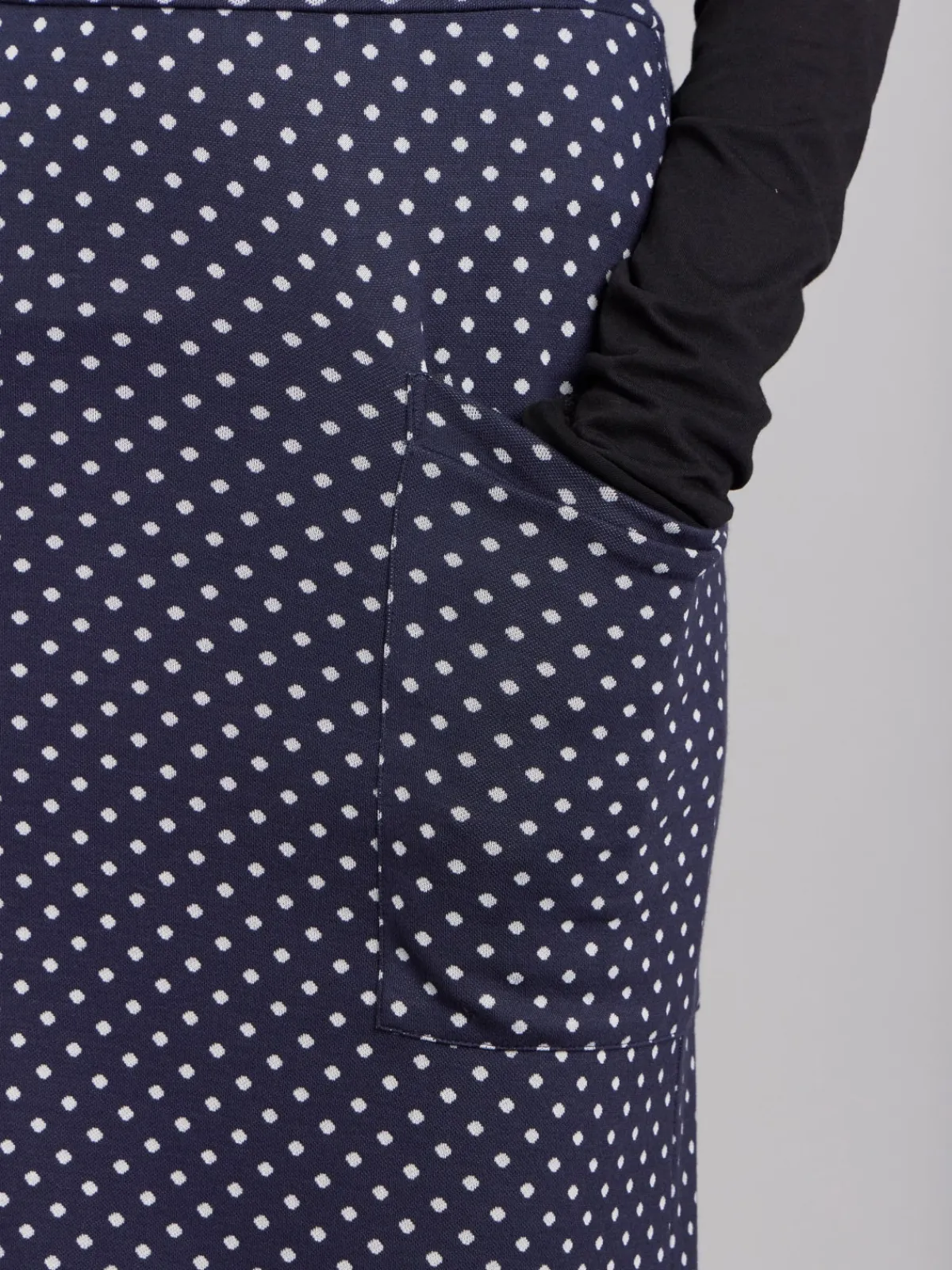 Midnight Blue Polka Dot Mathis Skirt<agnès b. Store