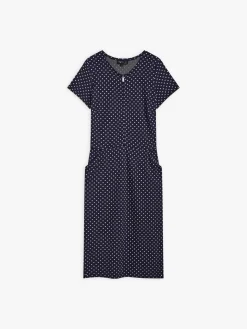 Midnight Blue Polka Dot Ville Sheath Dress<agnès b. New