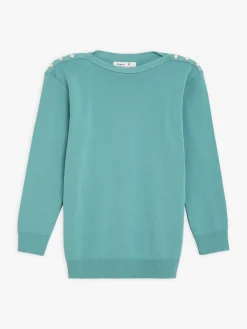 Mint Green Badiane Nacre Sweater<agnès b. Cheap