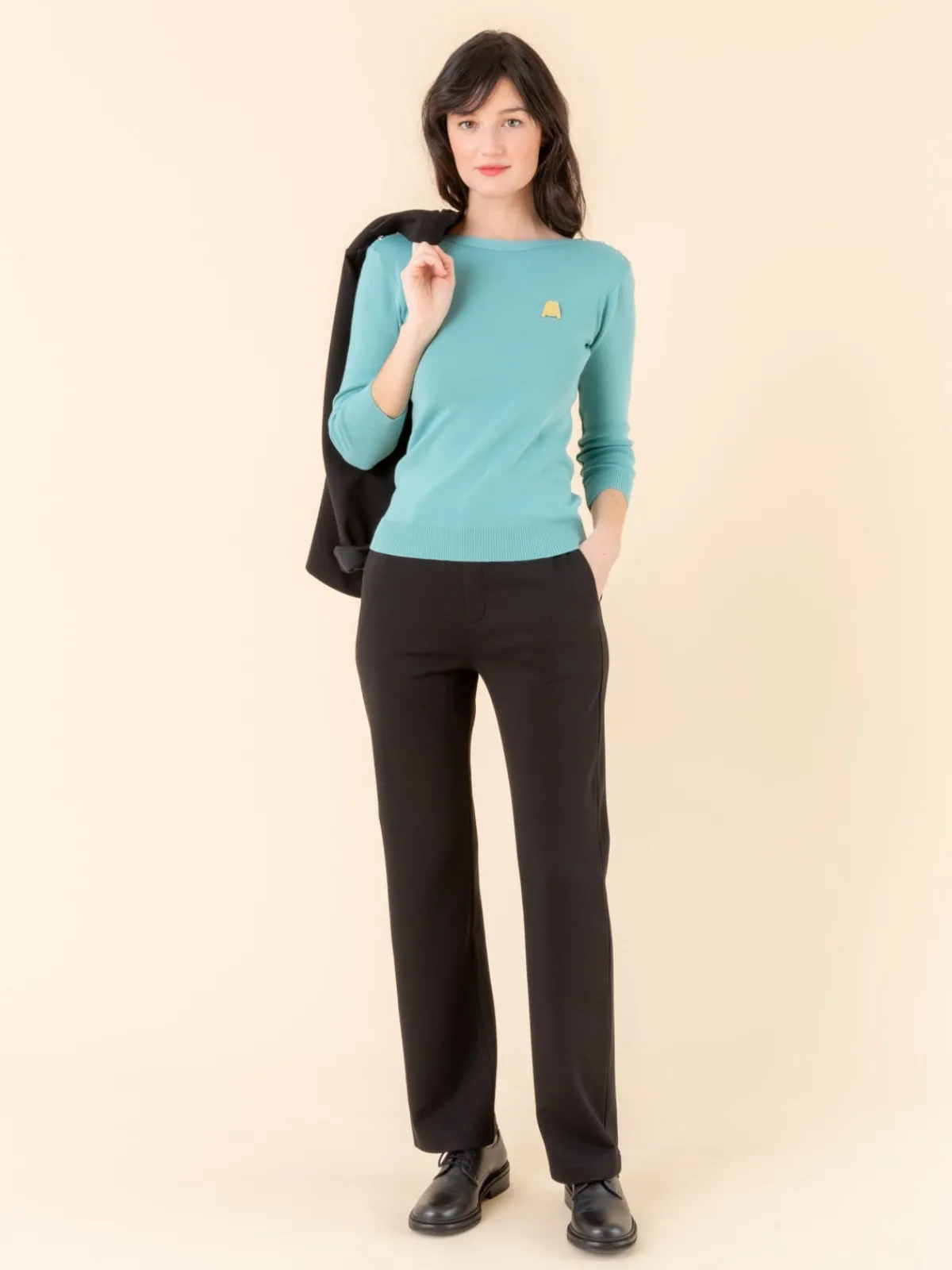 Mint Green Badiane Nacre Sweater<agnès b. Cheap