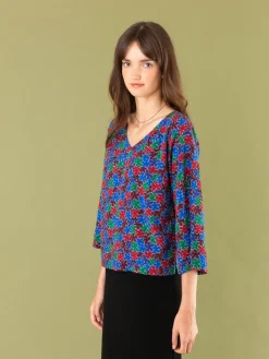 Multicolored Floral Top<agnès b. New