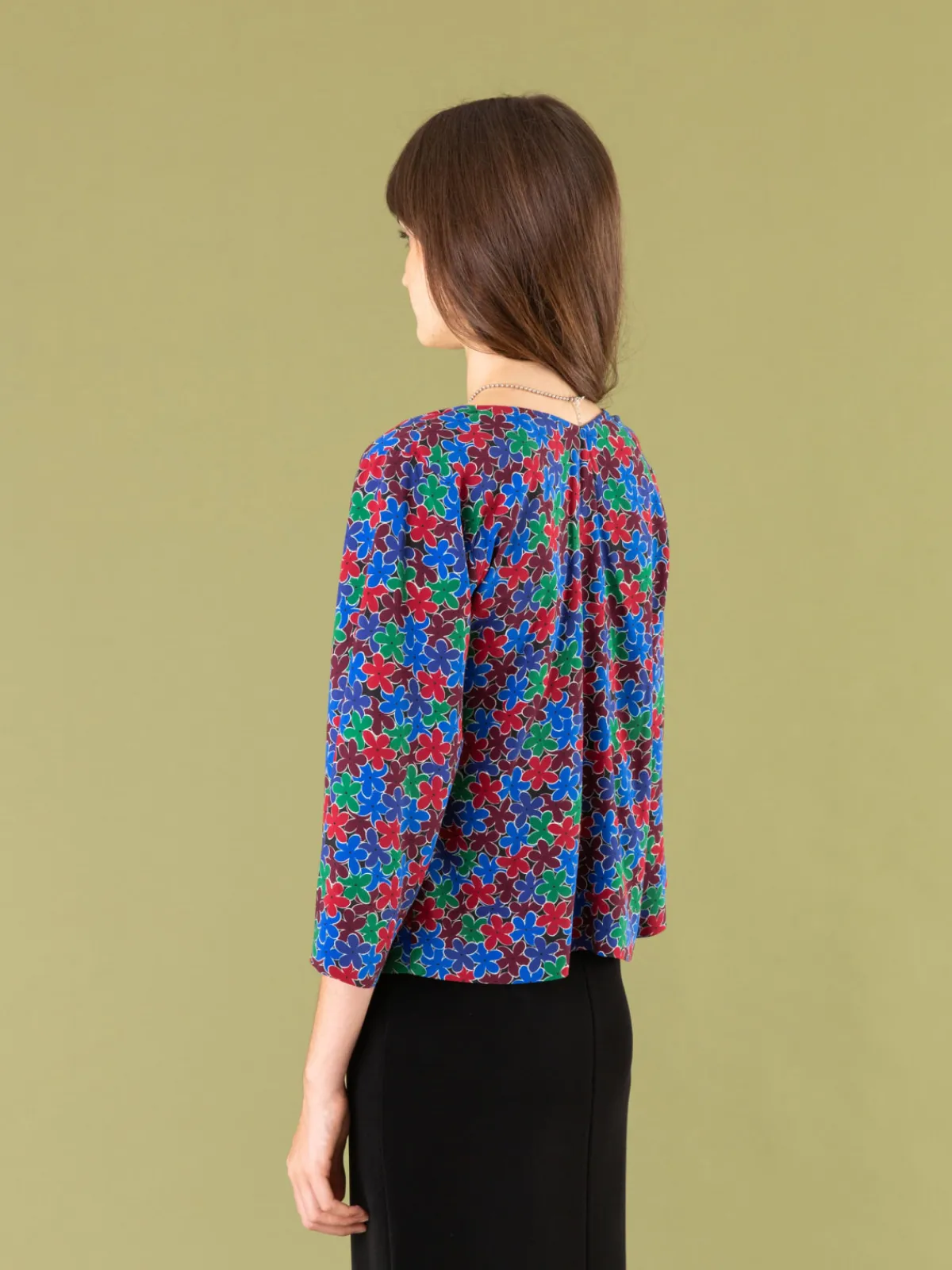 Multicolored Floral Top<agnès b. New