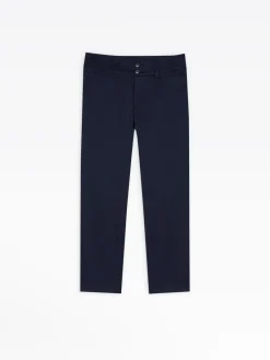 Navy Blue Neo Slim Capri Pants<agnès b. Store