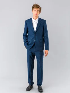 Navy Blue New Jamming Pants In Wool And Cashmere<agnès b. Sale