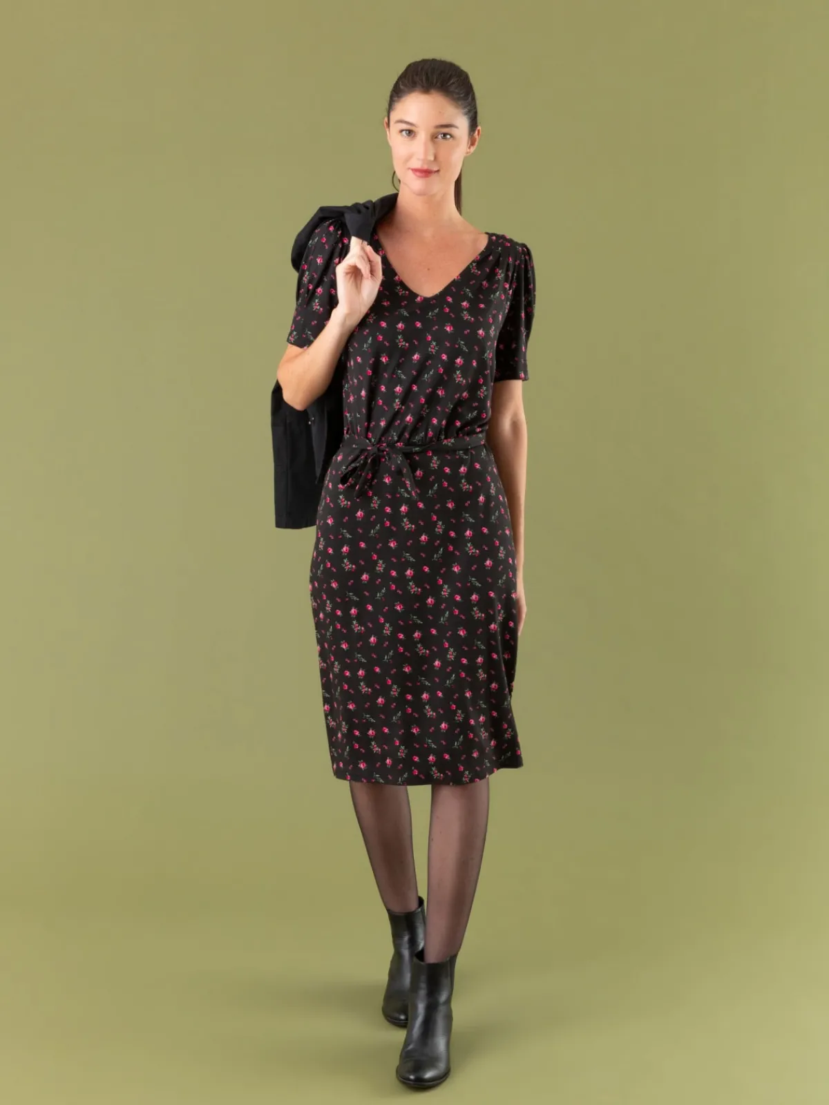 New Pommier Dress In Floral Print Jersey<agnès b. Sale