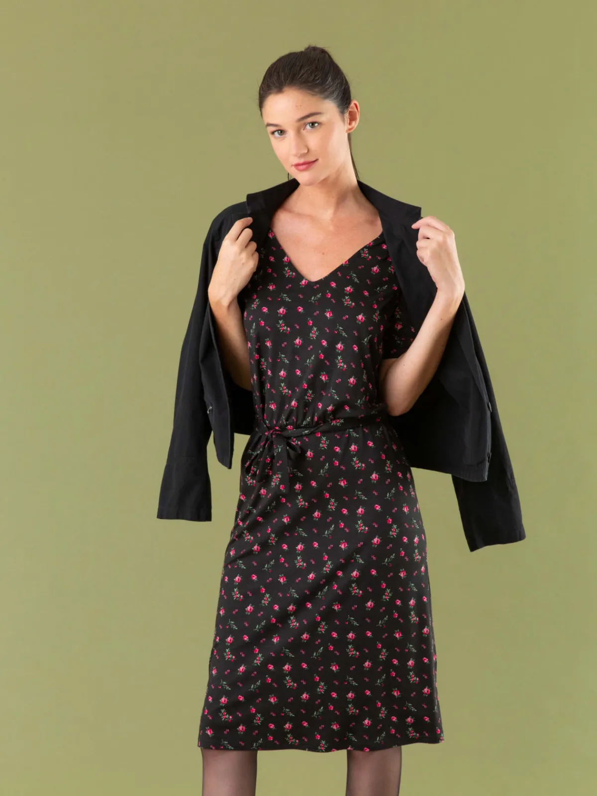 New Pommier Dress In Floral Print Jersey<agnès b. Sale