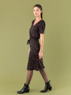 New Pommier Dress In Floral Print Jersey<agnès b. Sale