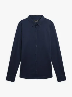 Blue Cotton Jacquard Smith Shirt<agnès b. Store