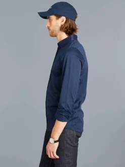 Blue Cotton Jacquard Smith Shirt<agnès b. Store