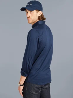 Blue Cotton Jacquard Smith Shirt<agnès b. Store