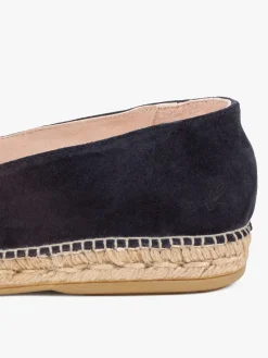 Night Blue Kai Men's Suede Leather Espadrilles<agnès b. Cheap
