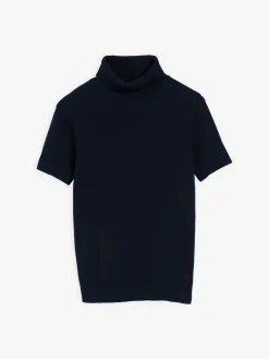 Night Blue Short Sleeves Eddy Sweater<agnès b. Best Sale
