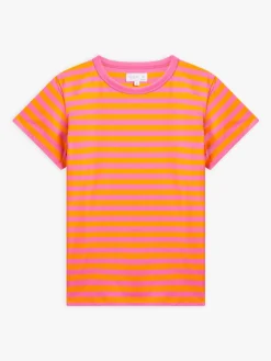 Orange And Pink Cotton 12x12 Striped Brando T-shirt<agnès b. Online