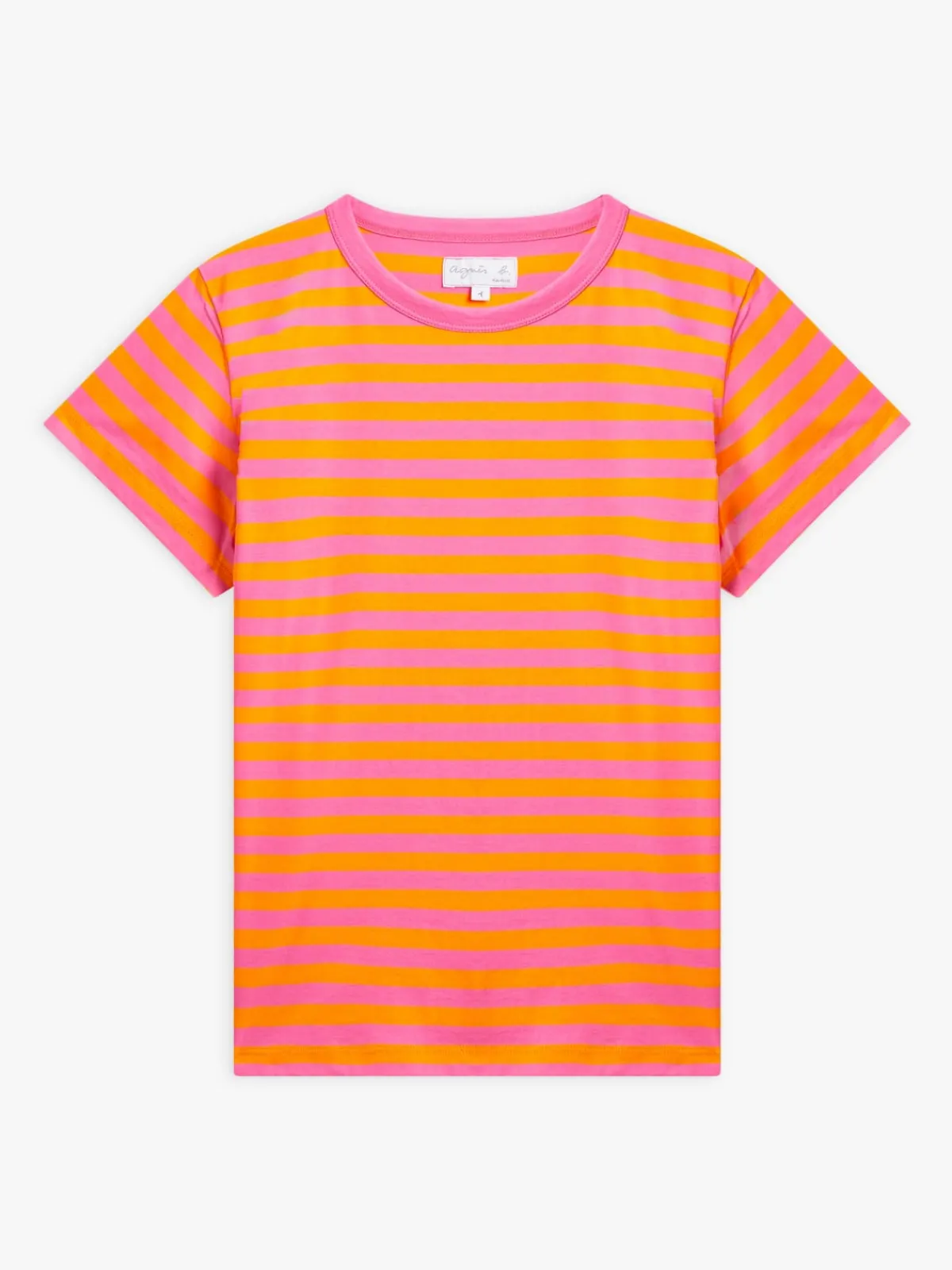 Orange And Pink Cotton 12x12 Striped Brando T-shirt<agnès b. Online