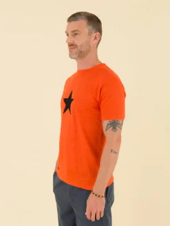 Brando Linen Jersey T-shirt<agnès b. Online