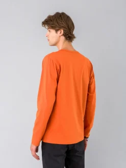 Orange Long Sleeves Coulos Star T-shirt<agnès b. Store