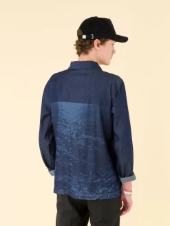 Overshirt In Cotton With Digital Print<agnès b. Shop