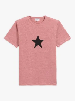 Pink Brando Linen Jersey T-shirt<agnès b. Flash Sale
