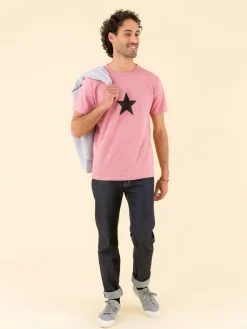 Pink Brando Linen Jersey T-shirt<agnès b. Flash Sale