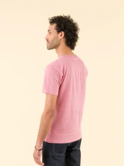 Pink Brando Linen Jersey T-shirt<agnès b. Flash Sale