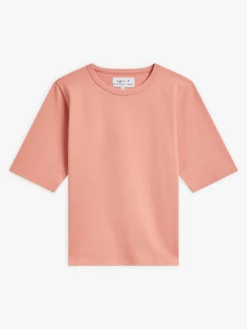 Pink Cotton Elbow-length Brando T-shirt<agnès b. Store