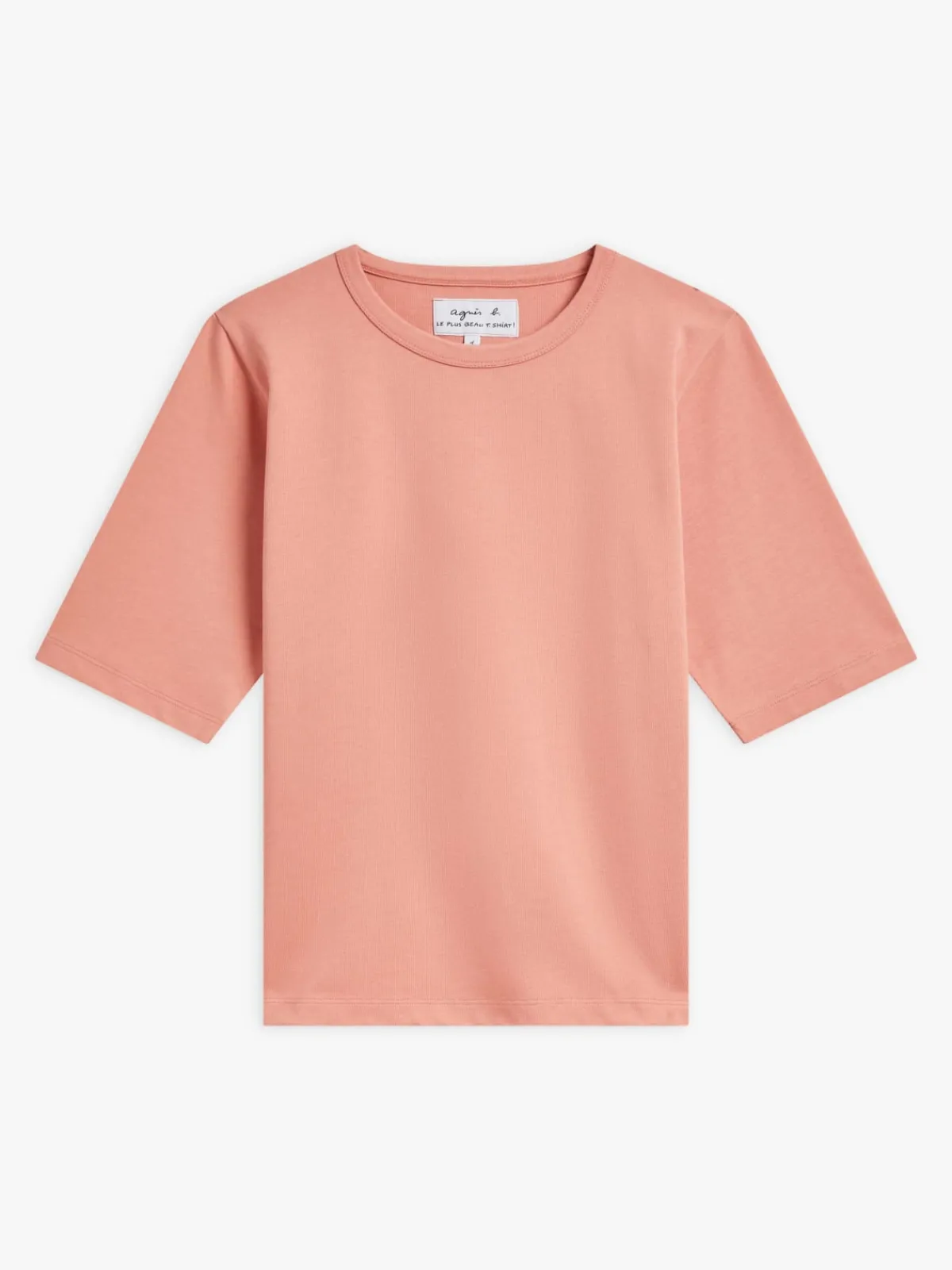 Pink Cotton Elbow-length Brando T-shirt<agnès b. Store