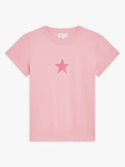 Pink Cotton Jersey Screen-printed Brando T-shirt<agnès b. Shop