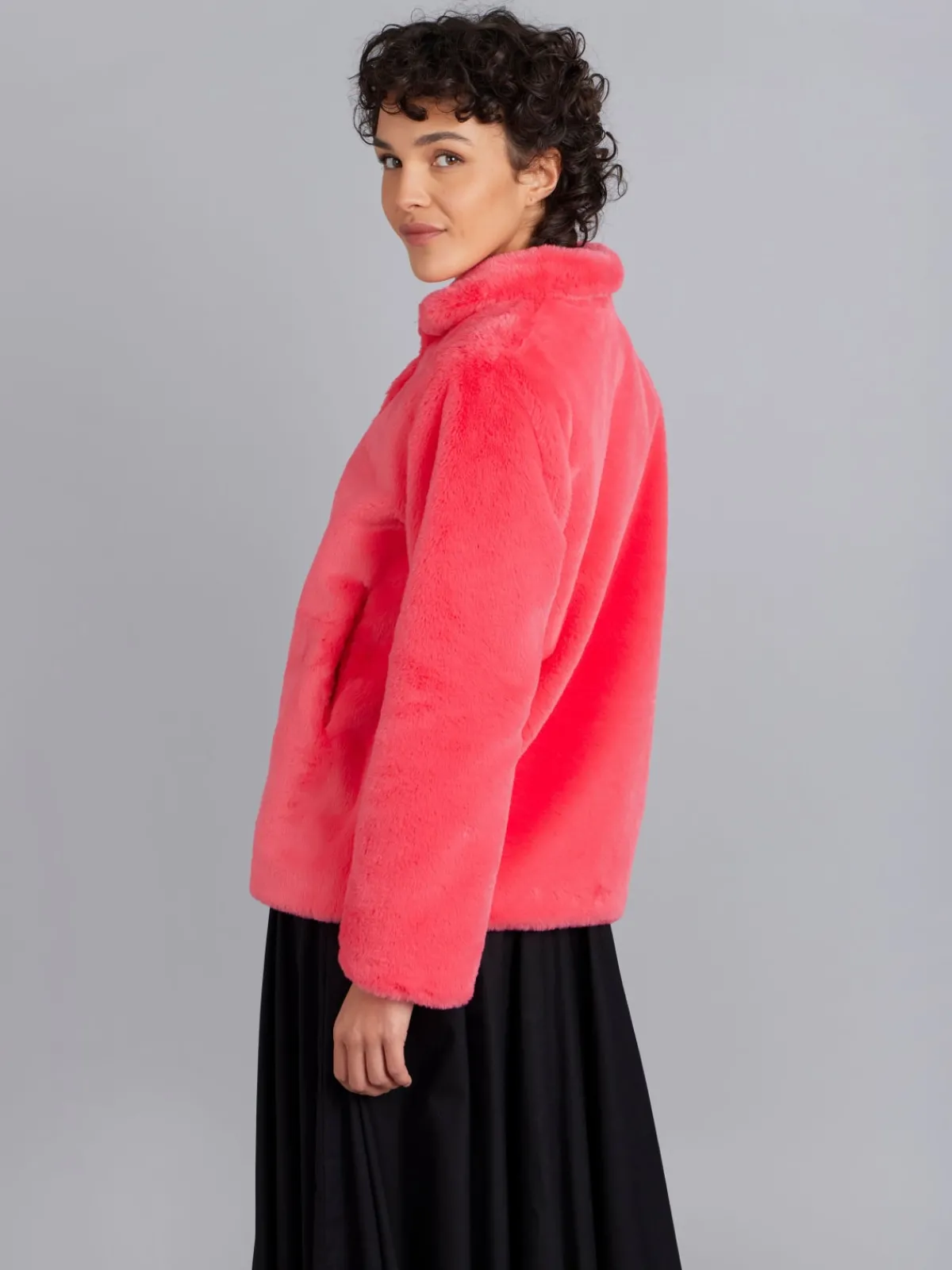 Pink Faux Fur New Darcila Jacket<agnès b. Flash Sale