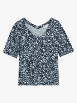 Printed Luth T-shirt With Elbow-length Sleeves<agnès b. Hot