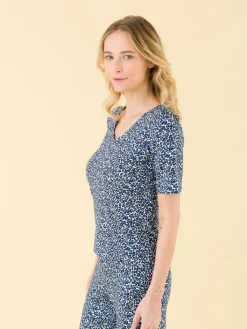 Printed Luth T-shirt With Elbow-length Sleeves<agnès b. Hot