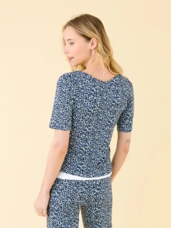 Printed Luth T-shirt With Elbow-length Sleeves<agnès b. Hot
